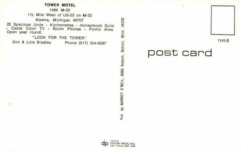 Tower Motel - Old Postcard (newer photo)